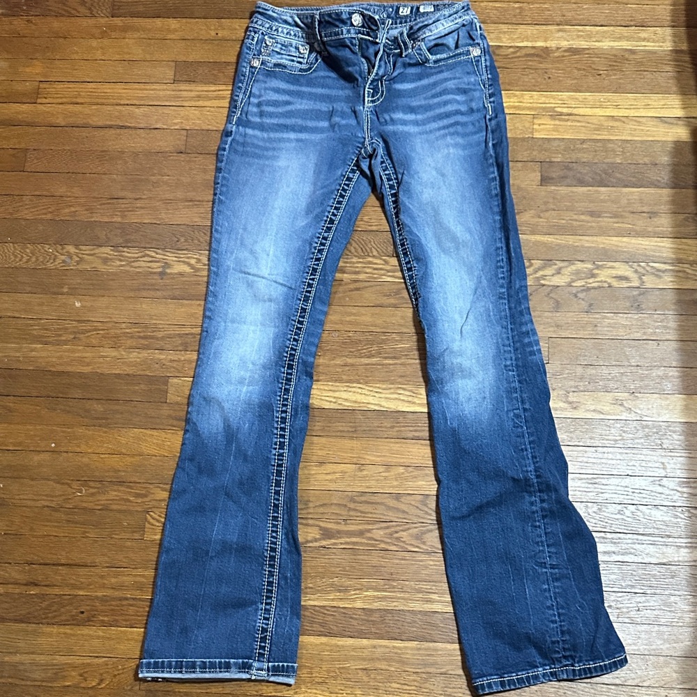 Miss Me Dark Blue Flare Jeans